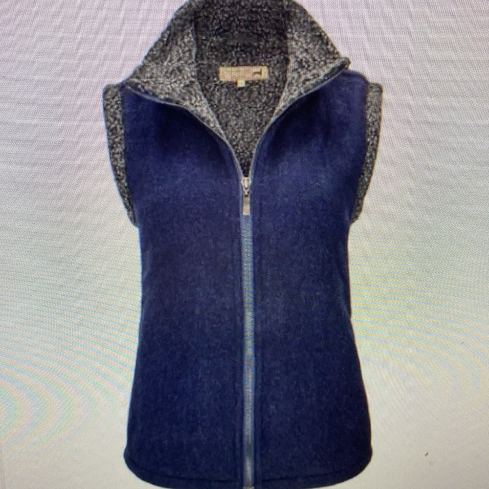 Navy Blue Women's Fleece Vest